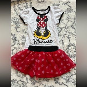 Girls 3t minnie mouse set